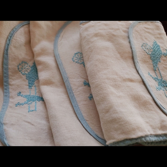 Vintage Embroidered  Silverware Holders Lot of 4 - Picture 13 of 13